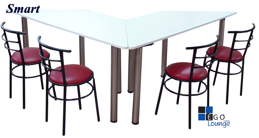 smart mesas modulares para formar una nueva, piensa en smart.